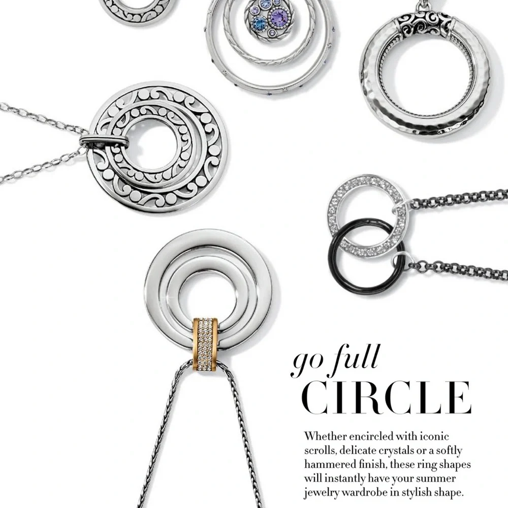 BRIGHTON Contempo Open Ring Convertible Long Necklace • JM3970 • Spin Rings - Picture 11 of 14